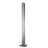 Pedestrian height stainless steel square post